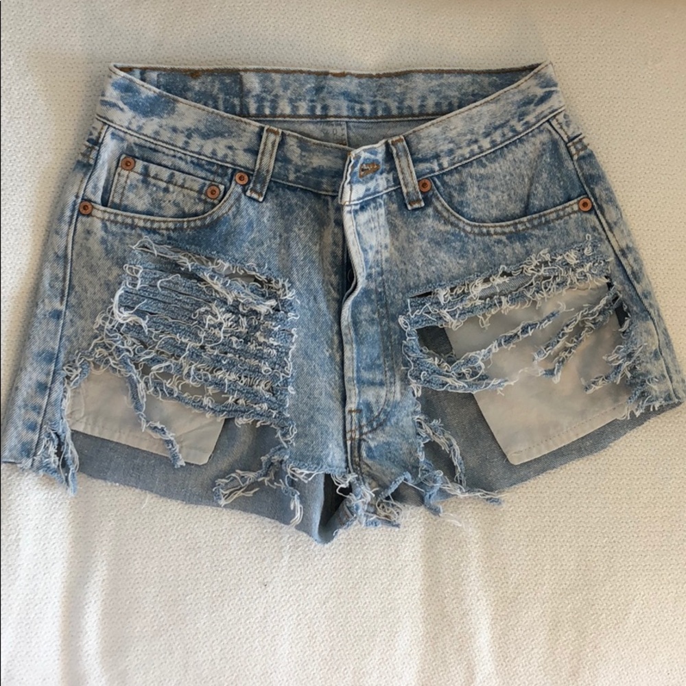 Custom Denim Levi Shorts